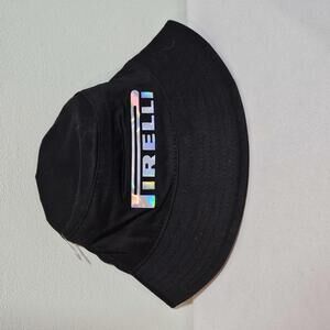 Pirelli Podium Holographic Bucket Hat Black New Without Tag Festival Streetwear